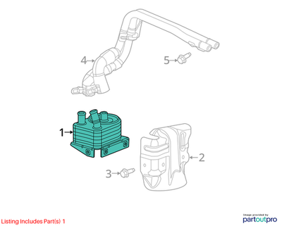 Jeep 2014-2021 Jeep Cherokee Engine Oil Cooler 5047370AC