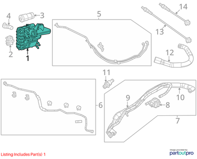 Jeep 2015-2023 Cherokee Vapor Canister 68080835AJ