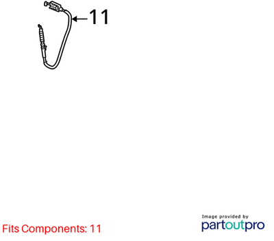 Volkswagen 2010-2012 Volkswagen Golf Door Latch Cable 5N0837017D