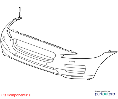 2018 Jaguar F‑Pace Front Bumper Cover Used OEM T4A5644LML