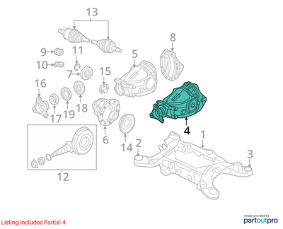 Dodge 2006-2008 Dodge Charger Rear Axle Differential 4578032AD