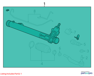 2011 Cadillac CTS Rack and Pinion Assembly Used OEM 19419353