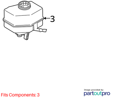 2012 BMW X6 Brake Fluid Expansion Tank Used OEM 34336771718