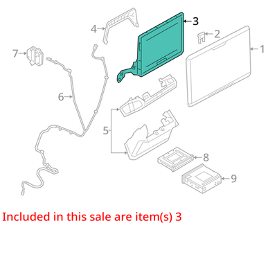 2020-2021 Audi S8 Video Monitor Bracket 4N0882629C