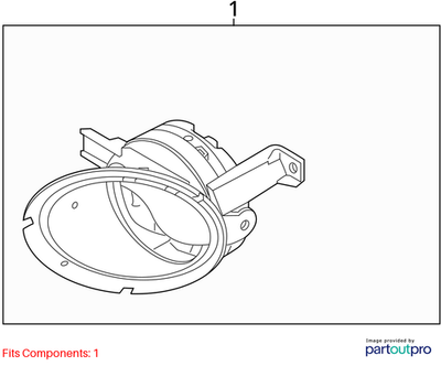 Volkswagen 2011-2014 Beetle Fog Light 5K0941699G