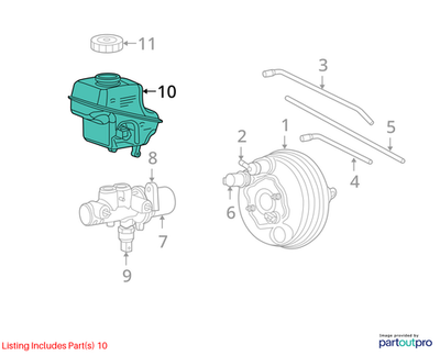 Dodge 2006-2007 Dodge Charger Brake Master Cylinder Reservoir 5139150AA