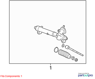 2011 Cadillac SRX Rack and Pinion Assembly Used OEM 15950143