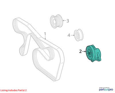 Mercedes-Benz 06-11 ML350 Drive Belt Tensioner 2722000270