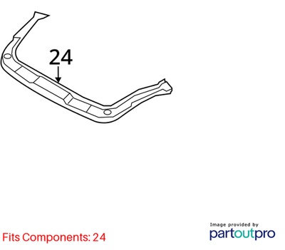 2012 Mini Cooper Countryman Lock Bridge Hood Support Used OEM 51649802026