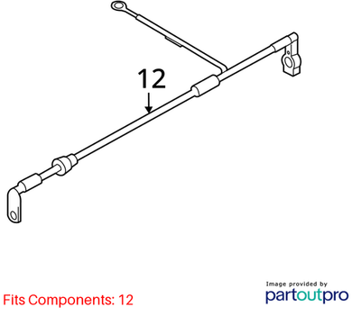 Volkswagen 2011-2018 Volkswagen Beetle Battery Cable 5C0971228AB