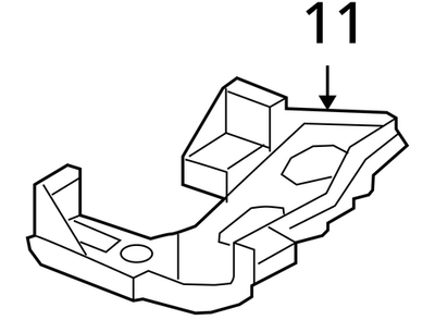 2007-2015 Audi TT Fuse Box Bracket 8J0907361