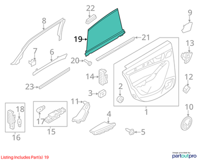 Audi 2009-2021 Q5 Window Shade 8R0861333EMDF