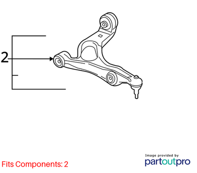Volkswagen 11-17 Touareg Suspension Control Arm 7P0407151E