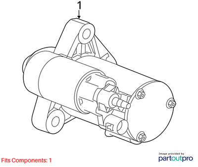 2018 Cadillac CTS Starter Motor Used OEM 12663588
