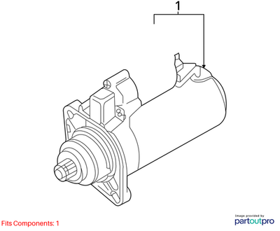 Volkswagen 2018-2021 Volkswagen Atlas Starter Motor 02M911021H