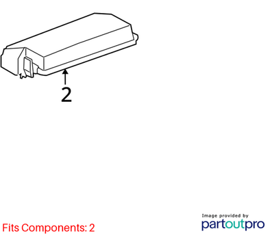 Chevrolet 2010-2015 Camaro Cover Assy Accessory Wiring Junction Block 92229384