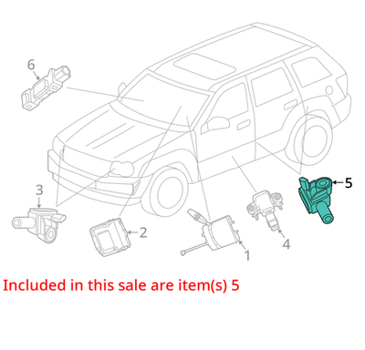 2011-2024 Jeep Grand Cherokee Acceleration Sensor 56054085AA