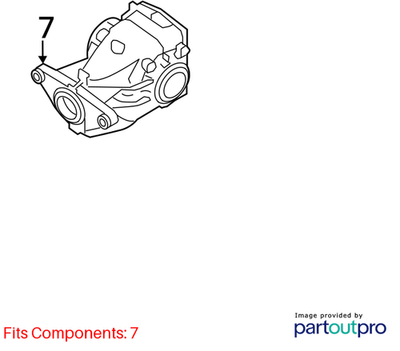 2011–2014 BMW X6 Rear Differential Assembly Used OEM 33107595261