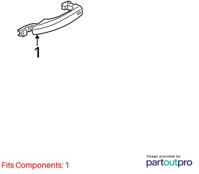 Audi 2009-2022 Q5 Exterior Door Handle 8T0837205AGRU