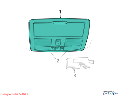 2006-2010 Dodge Charger Overhead Console used OEM 1AR29BD1AB
