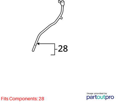 Audi 2011-2017 Q5 Engine Oil Dipstick Tube 06J115610L