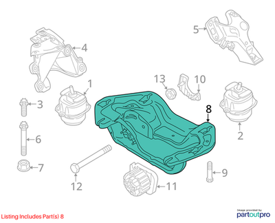 BMW 2007-2019 X5 Transmission Crossmember 22326854187