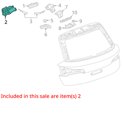 2019 Audi Q5 Tailgate Pull Down Motor 3V5827887C