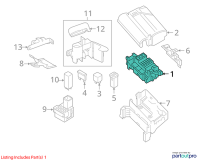 Volkswagen 2012-2020 Volkswagen Passat Fuse And Relay Center 5C0937125A