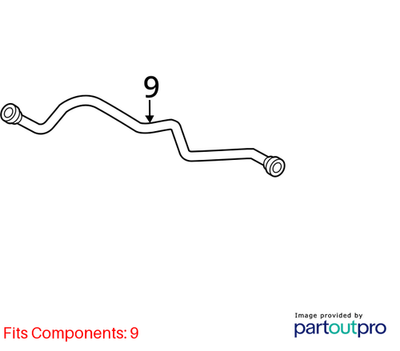 Audi 2009-2017 Q5 Secondary Air Injection Pump Hose 06E133817K