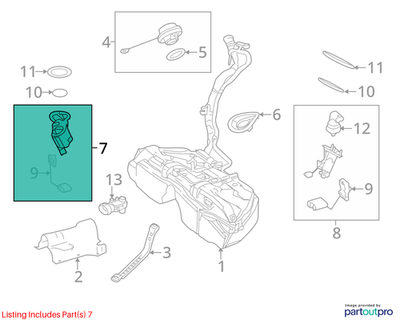 Mercedes-Benz 2012-2015 C250 Fuel Pump Assembly 2044700294