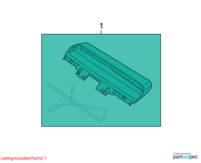 Jaguar 2000-2002 Jaguar S-Type High Mounted Stop Lamp XR832362LEG