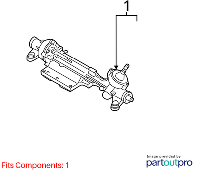 2017 Volkswagen Tiguan Steering Gear Assembly Used OEM 5N1423058F