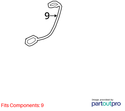 2011–2016 BMW 520i Rear Brake Pad Sensor USED OEM 34356791962