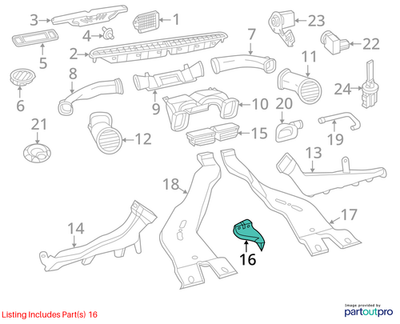 2011–2015 VW Jetta Air Quality Sensor Used OEM 1K0907659