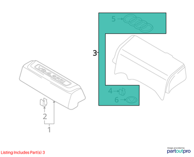 Audi 2005-2008 A8 Engine Intake Manifold Cover 079103926H