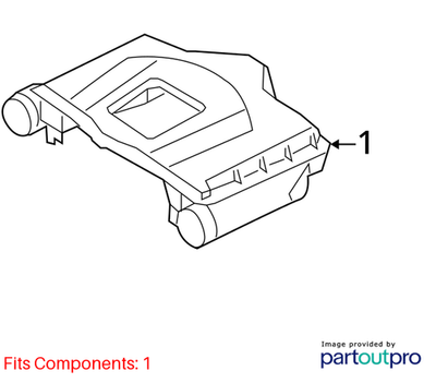 Mercedes-Benz 2006-2012 ML350 Air Cleaner Box 2730900901