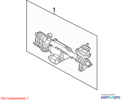 2014 Volkswagen Passat Rack and Pinion Assembly Used OEM 1K1423055M