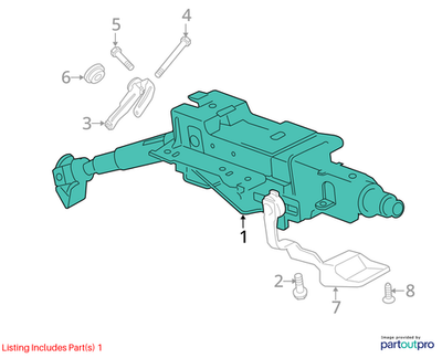 2012 Volkswagen CC Steering Column Used OEM 3C1419501AA