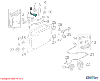 2012 Audi A4 Front Left Door Lock Cylinder & Housing Used OEM 107837167BF