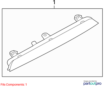 Audi 2009-2017 Q5 Center High Mount Stop Light 8R0945097A