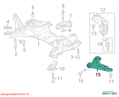 Jeep 2014-2018 Cherokee Lower Control Arm 4668993AB
