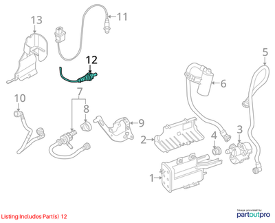 2012 Mini Cooper Oxygen Sensor / Lambda Monitor Used OEM 11787548961