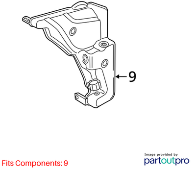 Audi 2012-2018 Audi A6 Washer Fluid Reservoir 4G8955453F