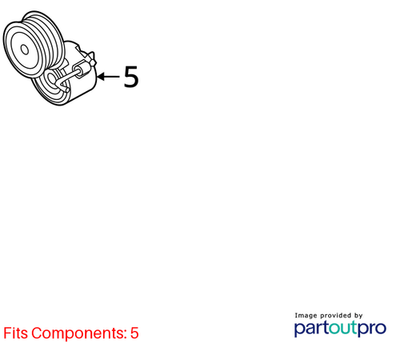 Audi 2013-2018 A6 Accessory Drive Belt Tensioner Assembly 06E903133AC
