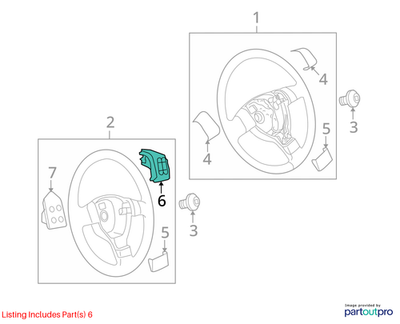 2012 Volkswagen CC Combination Switch Used OEM 3C8998537B