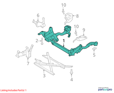 Audi 2009-2012 Audi A4 Engine Cradle 8T0399315H