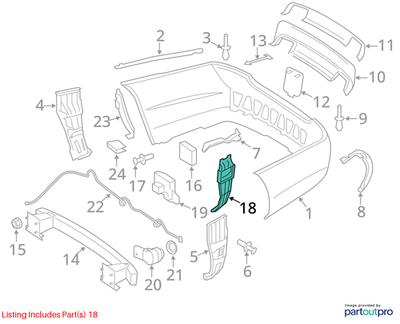 Mercedes-Benz Blind Spot Radar Bracket 2218850514