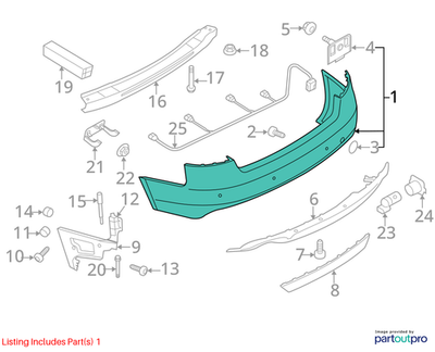 2009 Audi A4 Quattro Front Bumper Cover Used OEM 8K5807303AGRU