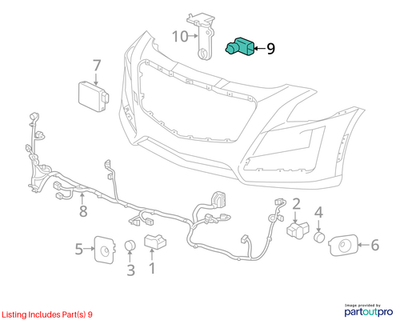 2018 Cadillac CTS Ambient Air Quality Sensor Used OEM 13394471