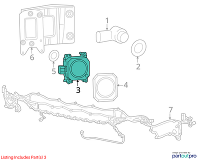 2014-2015 Jeep Cherokee Adaptive Speed Control Module Sensor 68241450AF